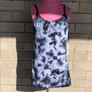 Splash Crinkle Tie-Dye Tank Size Junior Medium NWT